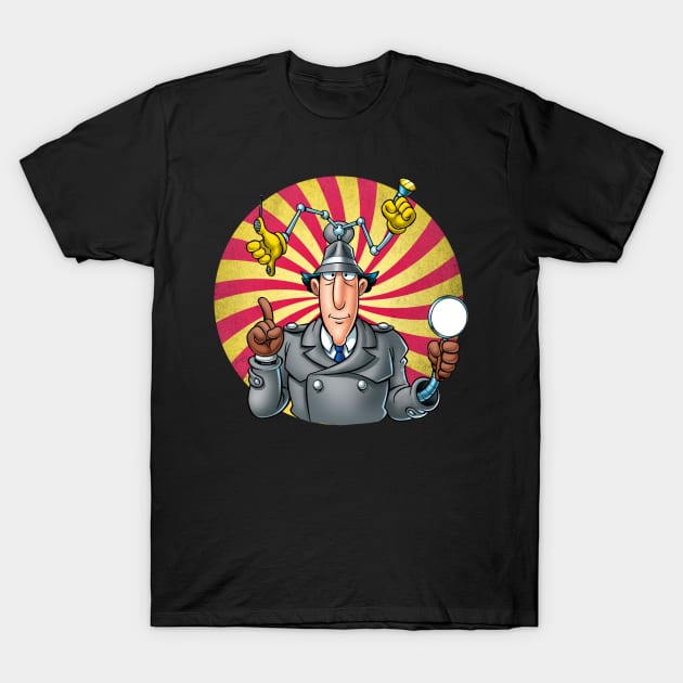 Inspecting Laughs Movie Moments With Inspector Gadget T-Shirt by Crazy Frog GREEN